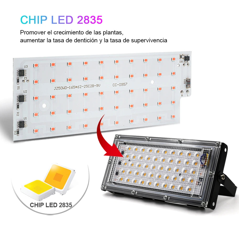 LED Grow Light AC220V - Full Spectrum Phytolamp 50W/100W/150W