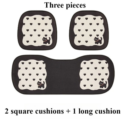 Coussin de siège auto en maille nid d'abeille pour chaton mignon