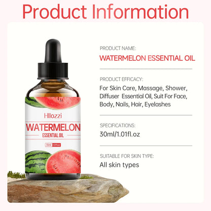 Watermelon Essential Oil - Sweet Scented Aromatherapy & DIY Oil - Bascora