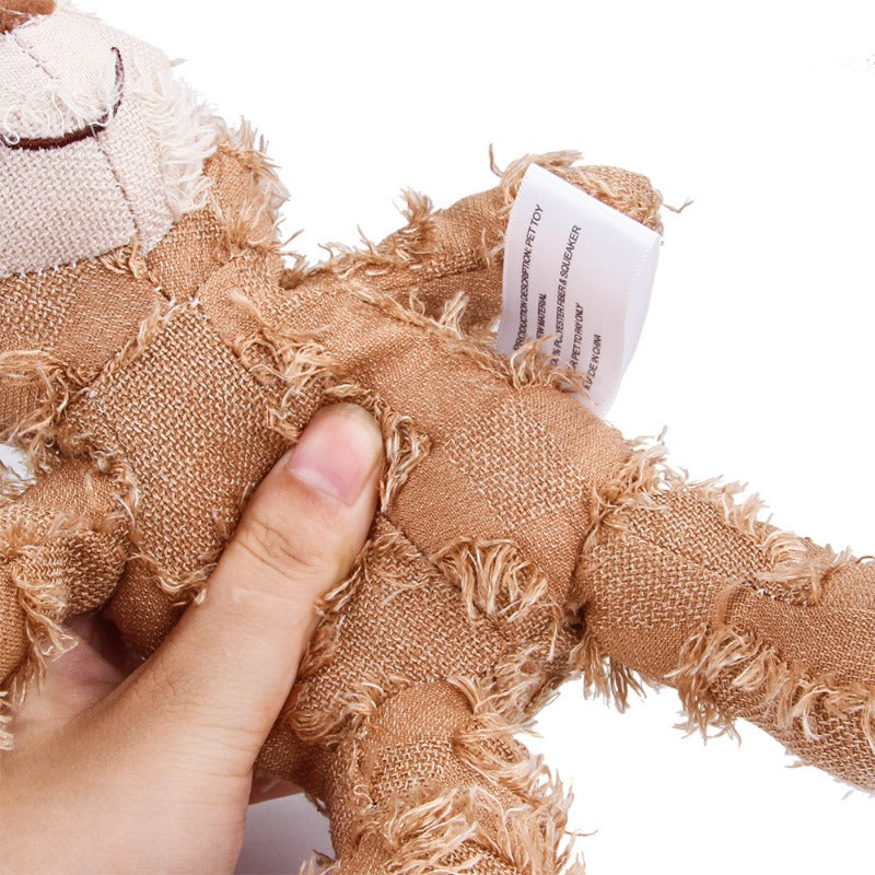 Jouet sonore en peluche pour chien - Jouet interactif en peluche pour chien