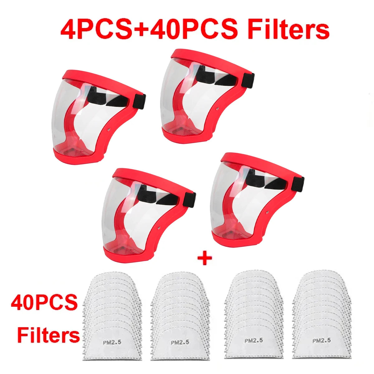 Máscara de protección facial completa - Protección de seguridad transparente