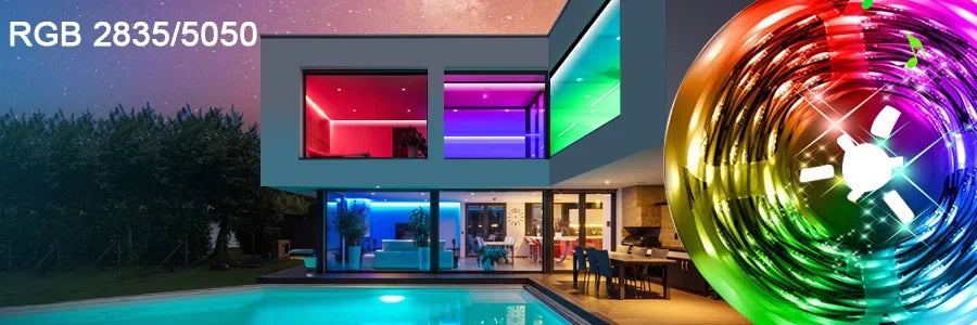 LED Strip Light 5M 300LEDs RGB - Waterproof SMD2835 12V