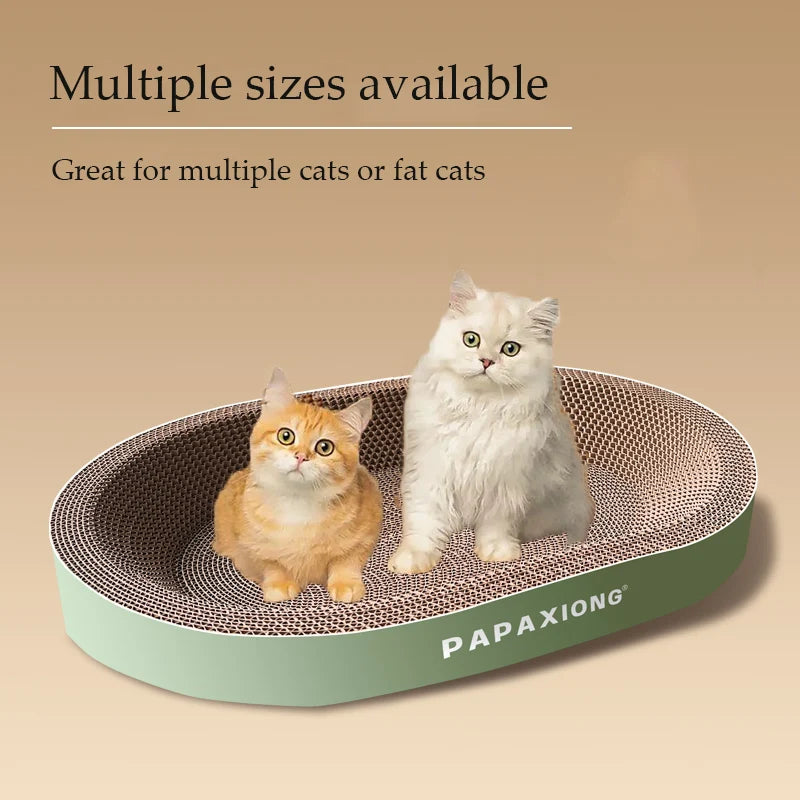 Cat Scratcher and Bed - Round Oval Design