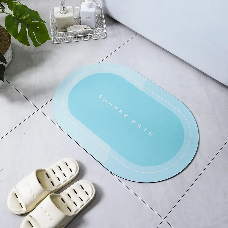 Premium Diatomite Stone Bath Mat - 3.5MM Thick Super Absorbent