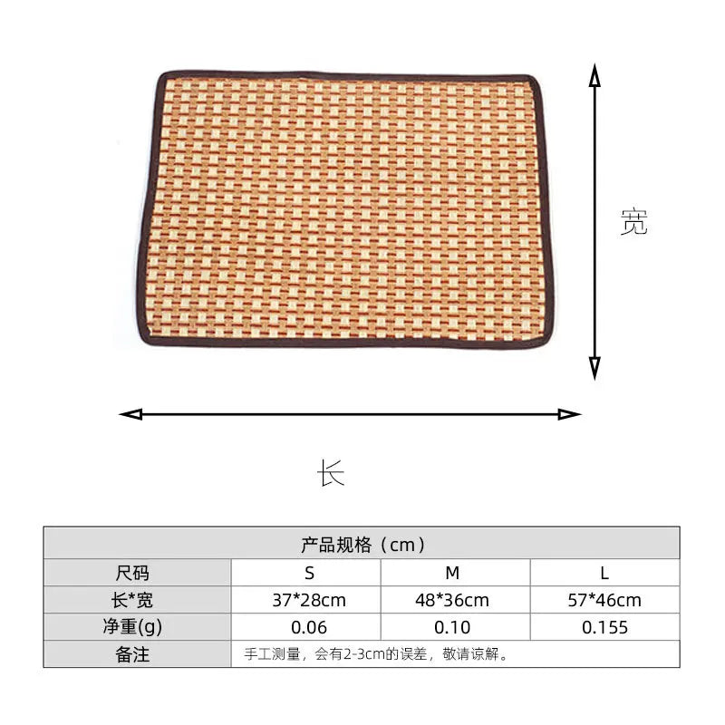 Natural Linen Pet Cooling Mat - Breathable & Eco-Friendly