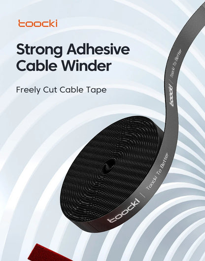 Cable Organizer - USB Cord Protector & Management Tape - Bascora