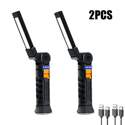 Magnetic Work Light - 360° Rotatable LED Torch - Bascora