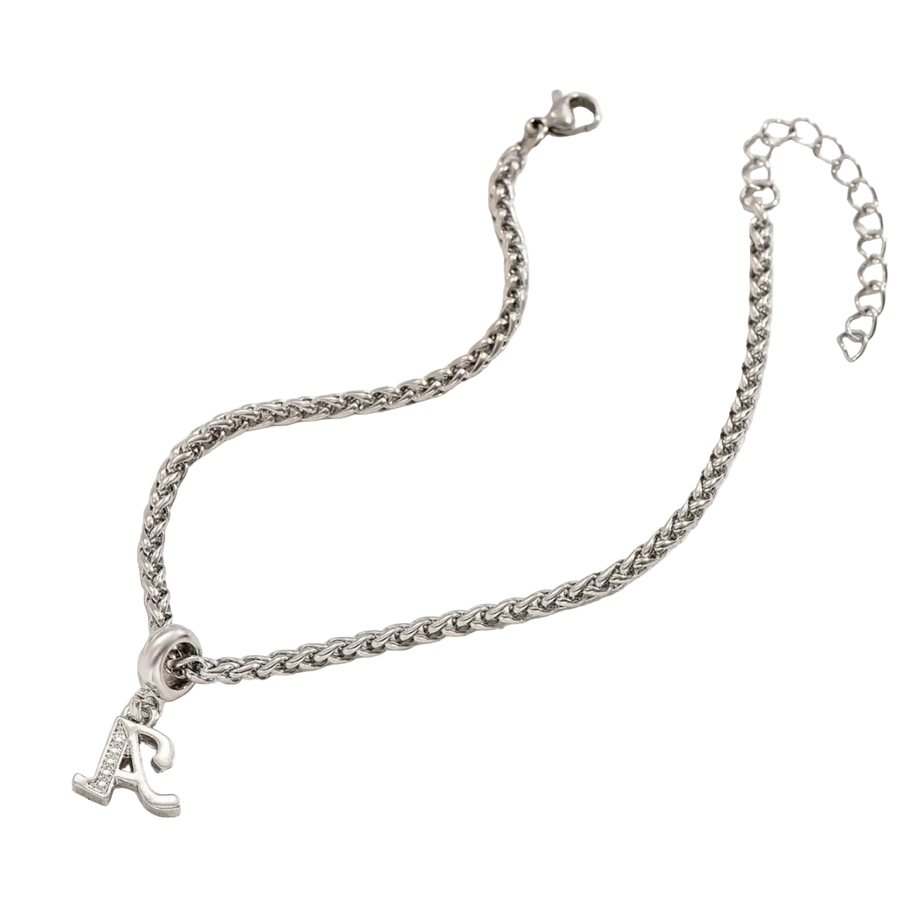 Savaé Design Initial Charm Bracelet in Gold and Silver