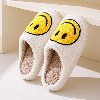Plush Winter Slippers - Fluffy Cotton Non-Slip Indoor Shoes - Bascora