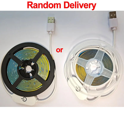 COB LED Strip Touch Dimmer - 5V USB Flexible Light Tape - Bascora