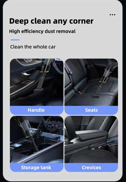 Car Multipurpose Vacuum Cleaner - Rechargeable Handheld - Bascora