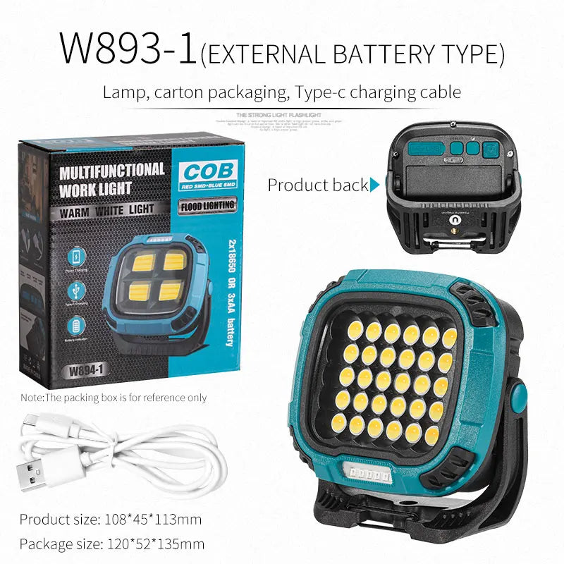 Power Bank Flashlight - 2-in-1 Portable Charger & Light