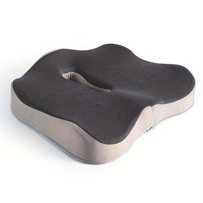 Memory Foam Seat Cushion - 3D Ergonomic Support for Car & Office - Bascora