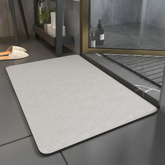 Tapis de bain en terre de diatomées bleu marine - Séchage rapide et super absorbant