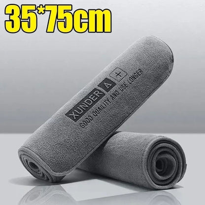 High-End Microfiber Car Towels - Premium Hemmed Detailing Cloths - Bascora