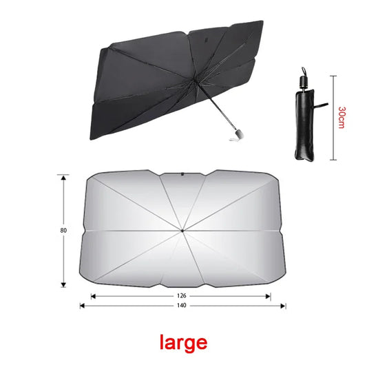 Premium Car Sunshade Umbrella - Block UV Rays, Reduce Heat