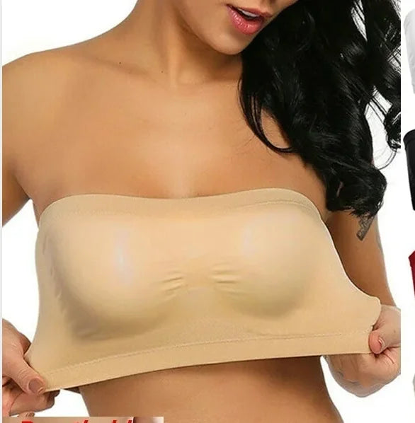Haut bustier sans coutures pour femme - Haut tube hautement élastique