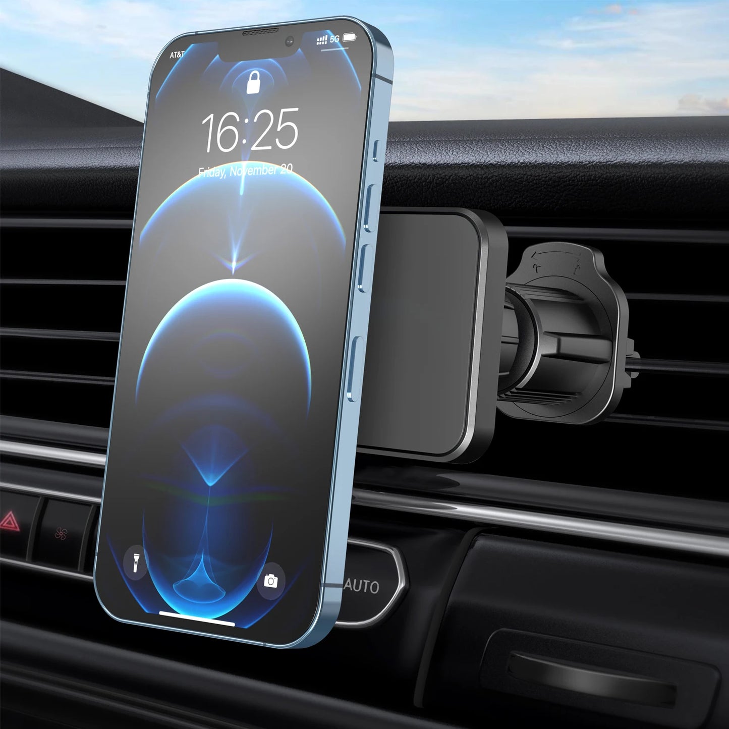 Universal Magnetic Phone Car Mount - Twist-Lock Air Vent Mount