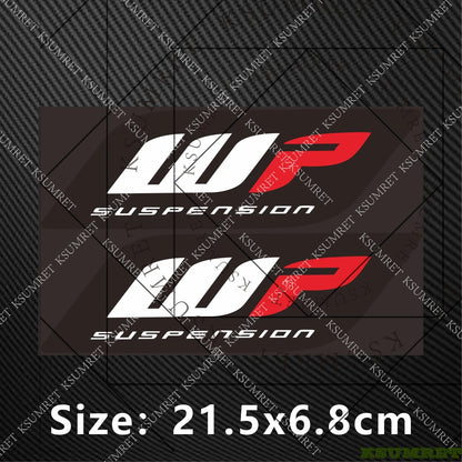 Motorcycle Fork Suspension Sticker - Reflective Motocross Decals - Bascora