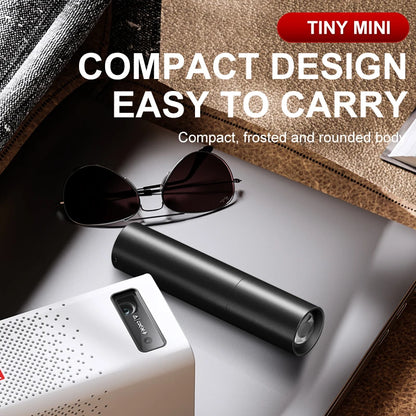 Mini Aluminum Flashlight - EDC Pocket Light with Focus - Bascora