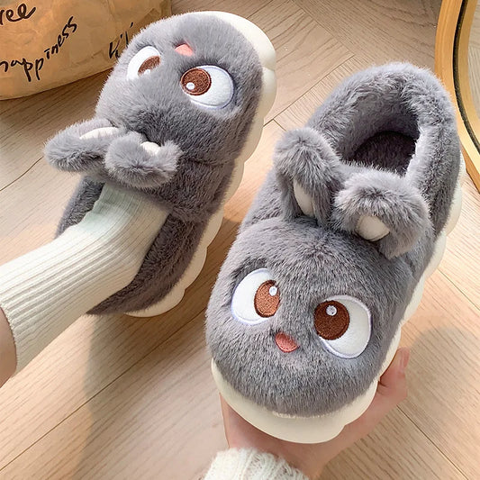 Women's Cotton Slippers - Warm Winter Indoor Shoes