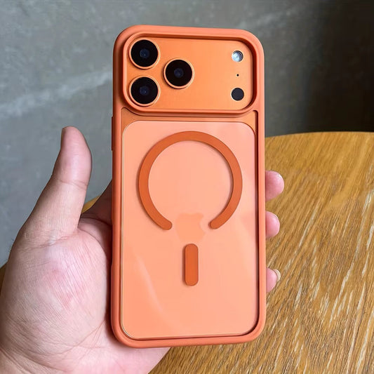 iPhone MagSafe Case with Orange Camera Frame