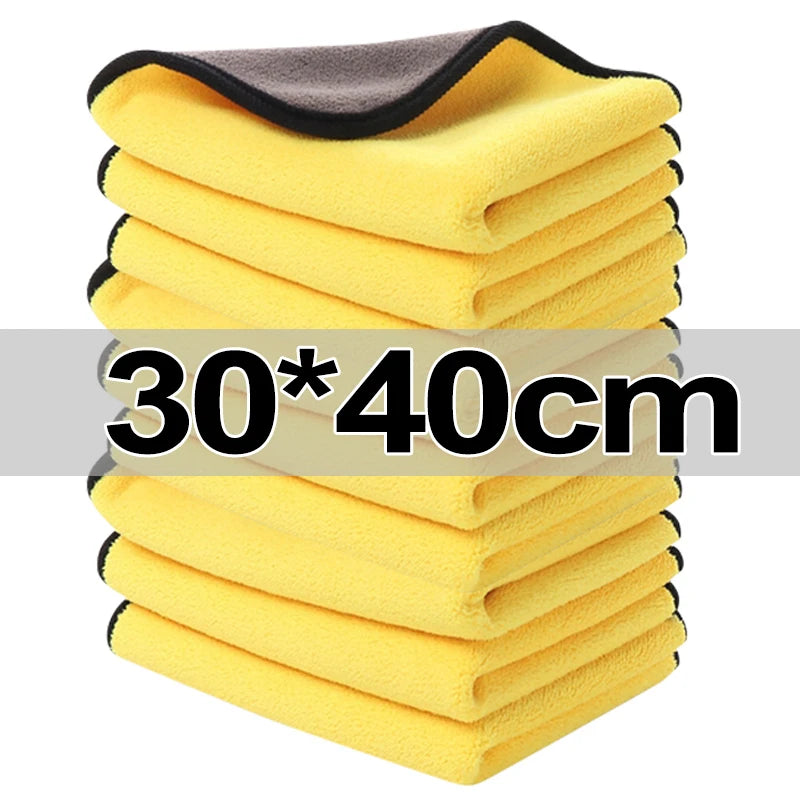 Microfiber Car Cleaning Towels - Auto Detailing & Household Cloths Set