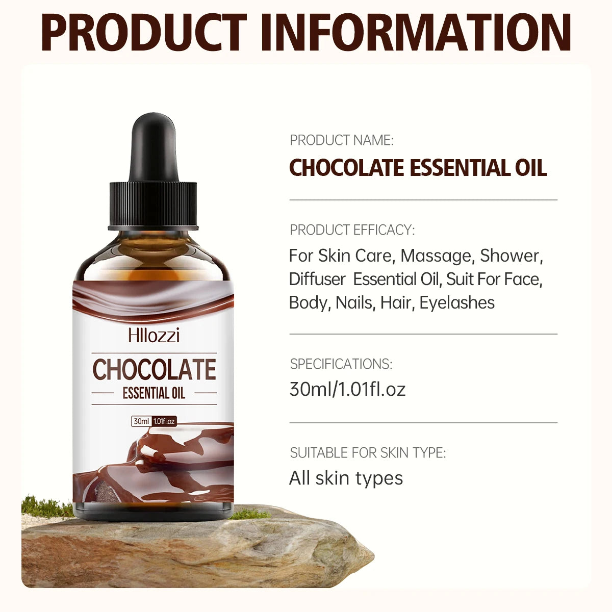 Chocolate Essential Oil - Long-Lasting Fragrance for Home & Skin