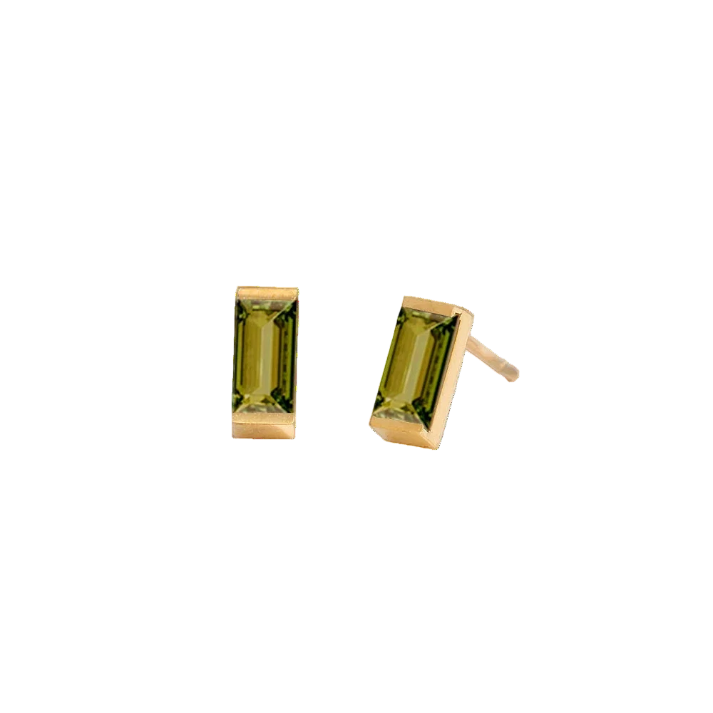 Savaé Design Rectangle Birthstone Earrings