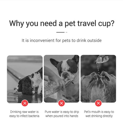 Portable Dog Water Bottle - Leakproof Design - Bascora