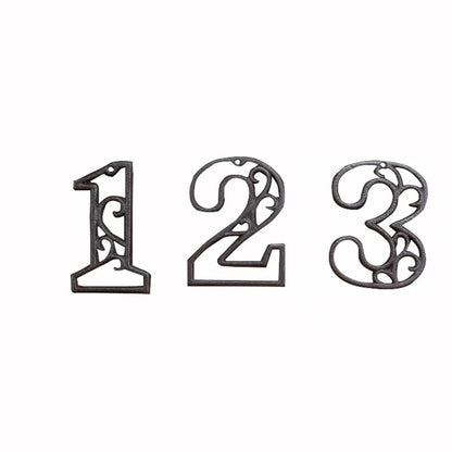 American Style Industrial Cast Iron House Numbers - Customized Address Signs - Bascora