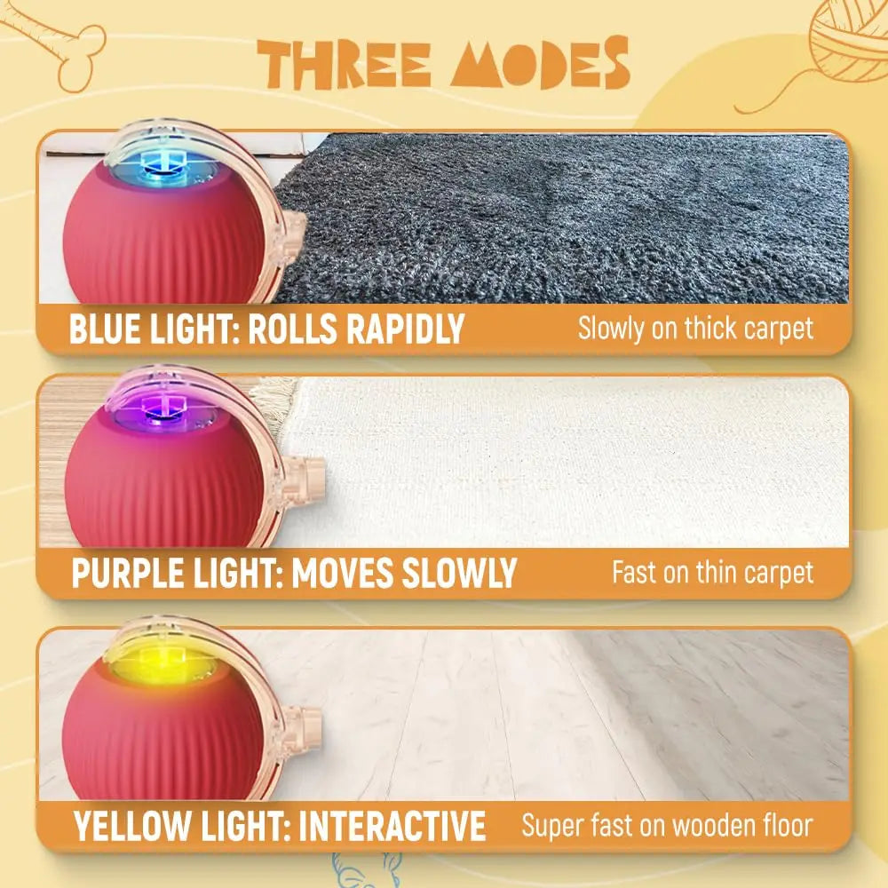 Speedy Tail 2.0 Smart Interactive Rolling Cat Toy Ball