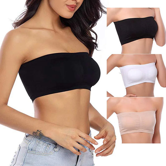 Women's Stretch Strapless Bra - Seamless Underwear S-6XL
