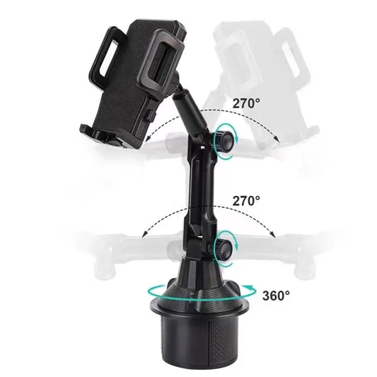 Car Phone Holder & Water Cup Holder Mount - Premium Car Interior Accessories