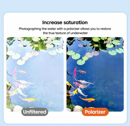 Universal Camera Lens Filter Kit - CPL UV Polarizer for Smartphones - Bascora