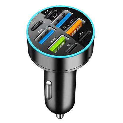 8-port Car Charger for Mobile Phones - Bascora