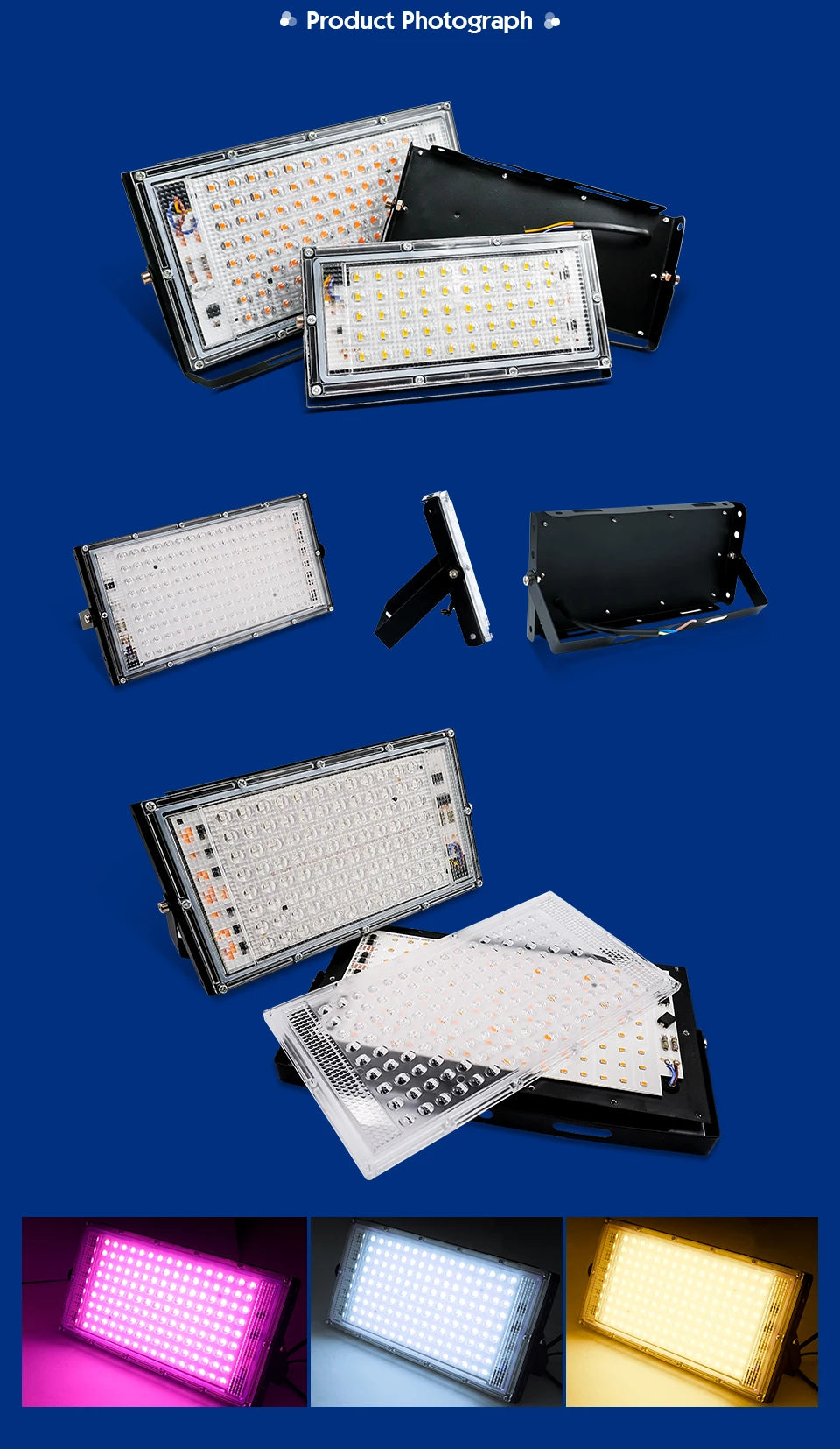 LED Phyto Spotlight 220V - Full Spectrum Hydroponic Plant Light 50W/100W