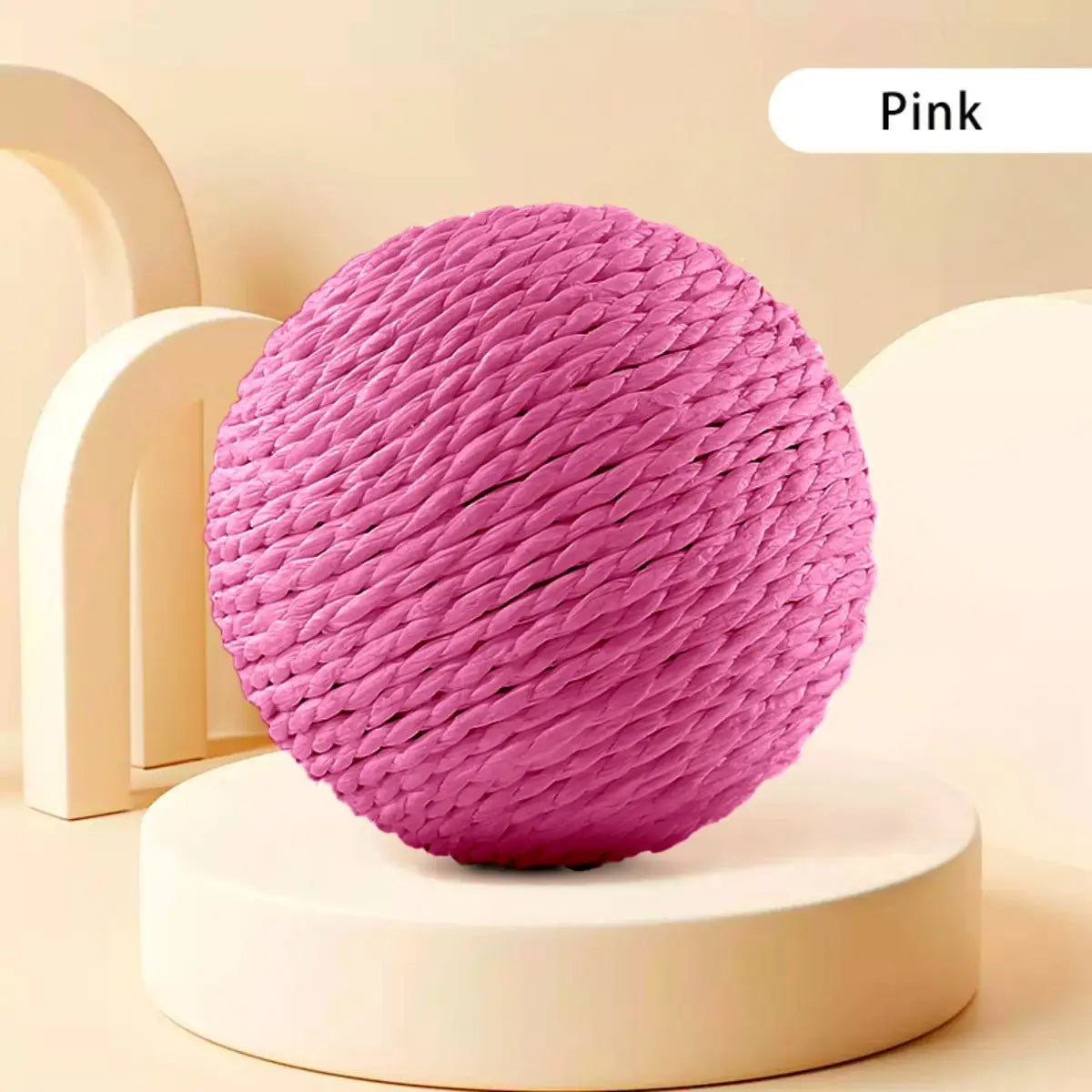 Interactive Sisal Cat Ball - Premium Quality