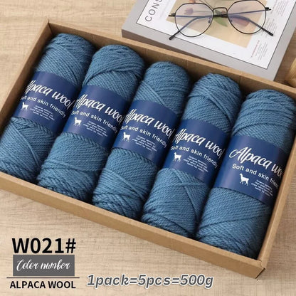 500g Coarse Hand-Weaving Alpaca Wool Yarn