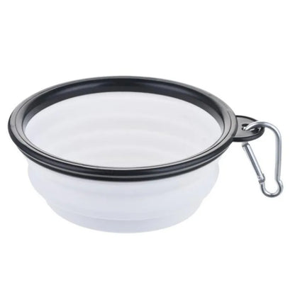 Portable Collapsible Pet Bowl - Silicone Travel Food & Water Bowl - Bascora