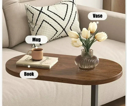 C-Shaped Side Table - Portable Modern Coffee Table