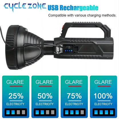 Portable Rechargeable Searchlight - Multi-Purpose Outdoor Lantern - Bascora