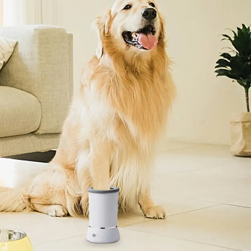 Limpiador de patas eléctrico para mascotas: lavapatas automático para perros y gatos