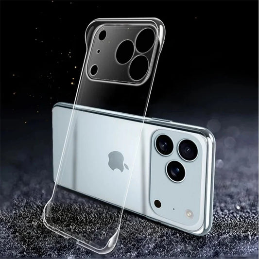 Frameless Clear iPhone Case - Slim Transparent Hard PC Cover