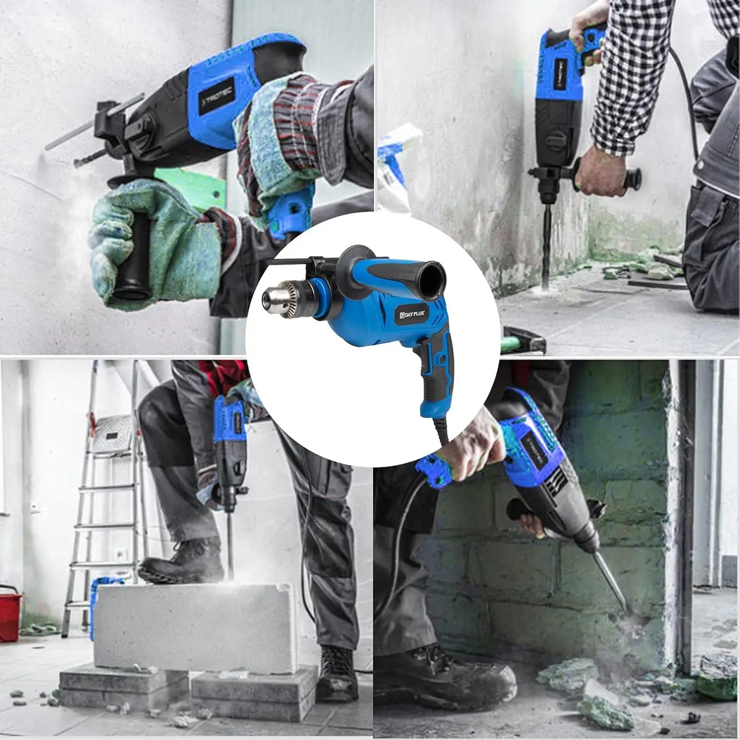 Hammer Drill 240V - 850W Corded Electric Impact Drill