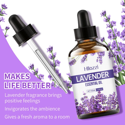 Lavender Essential Oil - Facial & Body Moisturizing Massage Oil - Bascora