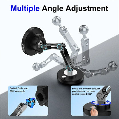 Magnetic Car Wireless Charger Stand - iPhone 15/14/13/12 Mount - Bascora
