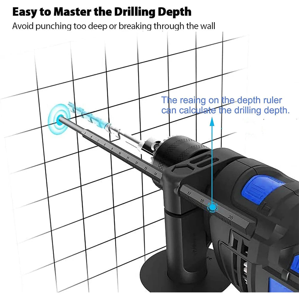 Hammer Drill 240V - 850W Corded Electric Impact Drill