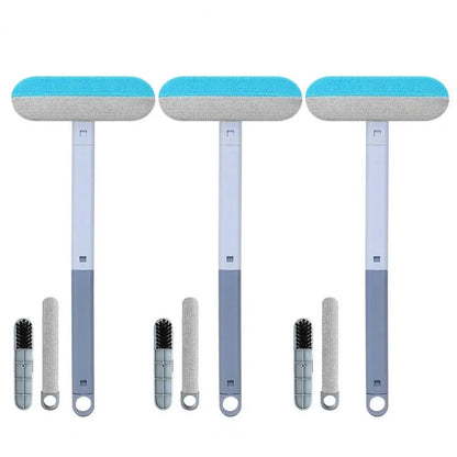 4-in-1 Pet Hair Cleaner - Washable Fabric-Safe Brush Set - Bascora