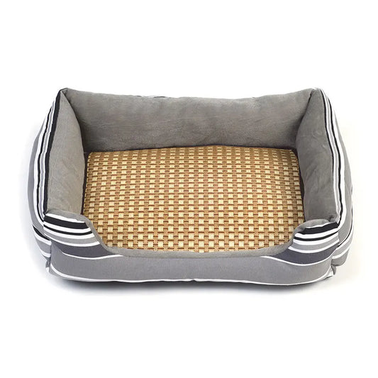 Natural Linen Pet Cooling Mat - Breathable & Eco-Friendly